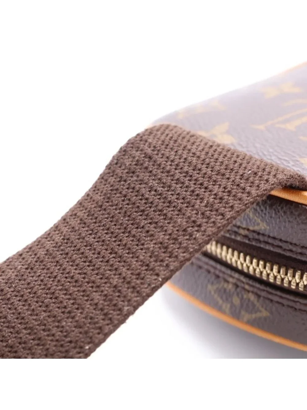 Louis Vuitton Pochette Gange Monogram Leather Shoulder Bag Brown